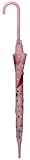 サンマルコ 傘 ルル・ロロ エンボス生地総柄長傘 ハートピンク 親骨55cm 安全手開き式
