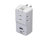 ESCO 3口タップ USB A・Cポート各1個付 AC100V/14A EA940CD-271