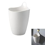 HAPPY SUGAR ゴミ箱 壁掛け フタなし 卓上ゴミ箱 洗面台 キッチン 小さい コンパクト ミニサイズ 軽量 プラスチック製 吊り下げ ひっかけ