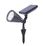 ソーラー スポット LEDライト 太陽光パネル搭載 夜間 自動点灯 差し込み型 SY-LIGHT-5A