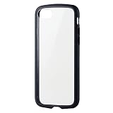 エレコム iPhone SE (第2世代/第3世代) / 8 / 7 用 ケース 耐衝撃 背面クリア TOUGH SLIM LITE ブラック PM-A22STSLFCGBK