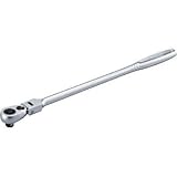 TONE:TONE ラチェットハンドル 首振りタイプ 差込角9.5mm RH3FHL 型式:RH3FHL