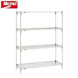 メトロ スーパーアジャスタブルシェルフ A2442NC×54P×5段［業務用組立棚］