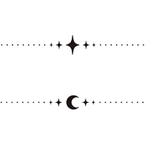 Amazon.co.jp: 【Amazon限定商品】【2枚セット】No.1001_星 月 リング 