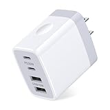 USBコンセント 4ポート タイプc 充電器 合計30W [PD20W USB Cポート*2&10W USB Aポート*2&PSE認証済み] iPhone 17充電器 Type Cコンセント 急速充電器 ACアダプター iPhone 17シリーズ/GALAXY 24シリーズ/タブレット/ゲーム機等対応 ホワイト