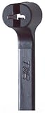 Thomas & Betts TY24MX-A Cable Tie Heat stabilized/UV Resistant Nylon 40 lb. 5 Black (Pack of 1000) [
