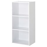 （まとめ） 不二貿易 カラーボックス 3段 W418×D290×H890mm ホワイト HP-943WH 1台 〔×3セット〕