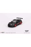 MINI GT 1/64 ポルシェ 911 (992) GT3 RS ブラック w/パイロレッド 左ハンドル 完成品