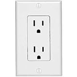 Designers Edge 15Amp White Receptacle with Wall Plate [並行輸入品]
