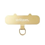 ねこのストラッパー strapper ストラッパー スマホ iphone用 ストラップ ストラップホルダー 猫 可愛い ネコ [ゴールド,単品]