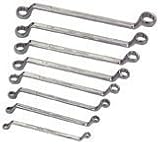 8 Piece SAE Offset Box Wrench Set Chrome vanadium steel construction by Pittsburgh