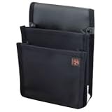 鳶壱 帆布製工具腰袋 ジャスト 黒 ※取寄品 118-BK