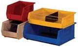 Quantum QUS235 Plastic Storage Stacking Ultra Bin, 10-Inch by 11-Inch by 5-Inch, Yellow, Case of 6 [