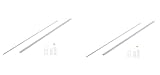Hangman – プロフェッショナルFrench Cleat – ミラー、画像、Ledges、のキャビネットヘッドボード& – アルミニウム: cbh-42 2 Pack