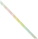 小西リボン パステルレインボー柄 ダブルサテンリボン 9mm巾×30m巻 KR3571-9MM-1