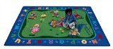 Joy Carpets Kid Essentials Early Childhood Teddy Bear Playground Rug, Multicolored, 3'10 x 5'4 by Jo