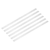 uxcell アルミフラットバー 6本セット 厚み1.5mm 幅15mm 長さ305mm アルミ平角棒 工業・建築向け金属平板 シルバー 切削 穴あけ 加工容易 DIY 補修 補強金具 止め金具 ホビー用