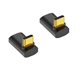 YFFSFDC USB4.0 Type C 変換アダプター L字 L型 タイプc type-c 変換アダプタ オス メス 2個セット 上下 90°直角 ミドルベント USB4.0延長アダプタ 40Gbps高速転送 PD 240W/50V急速充電 8K@60Hz映像出力 スリムデザイン Thunderbolt 3、Mac Book ProなどのType Cデバイスに対応