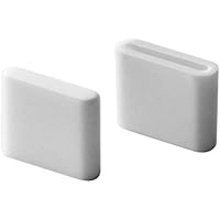 山崎実業(Yamazaki) ポリ袋エコホルダー タワー Ｌ用 キャップ 2個組 ホワイト W1.8&times;D0.4&times;H1.5 タワー 4742