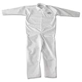 Kleenguard a20通気性particle-pro Coveralls , Zip , 2 x l、ホワイト、24 /カートン