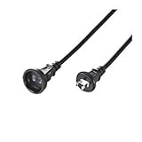 サンワサプライ 電源延長コード（防水タイプ、抜け止め、20m、ブラック） TAP-EX12B-20BK