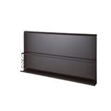 壁掛けマガジンディスプレイ棚　大　2枚セット　ダークブラウン色　NJ-0328