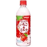サンガリア まろやかいちご＆ミルク 500mlペットボトル×24本入×(2ケース)