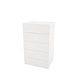 Taxi 332503 5-Drawer Chest from Nexera, White [並行輸入品]