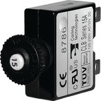 Blue Sea CKT BRKRプッシュボタン40 Aコンパクト設計防水W /電圧Bootオプション28ボルトDC