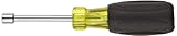 Jonard ND-630516 Hollow Shaft Nut Driver with Cushion Gripped Ergonomic Yellow Handle, 5/16 Hex, 7 L