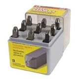 Ch Hanson Company 20541 .12 In. Number Steel Stamp 9-Set