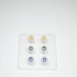 HiFiGo TANGZU Tang Sancai ワイドボアバージョンシリコンイヤーチップ、圧力リリースグリップシステム付きイヤーチップ 4.0mm-6mm ノズル用 (WB Version Yellow-S(3 Pairs))