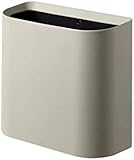 ゴミ箱 卓上ゴミ箱 ミニゴミ箱 ケユカ ゴミ箱 ??桶 小物入れ スタイリッシュ ダストボックス トラッシュポット ごみ箱 ごみ箱家庭用 キッチン 卓上ゴミ箱 小物入れ 二重構造 洗える ごみ箱 車載 オフィス リビングルーム トイレ 寝室 オフィス用 (グレー)