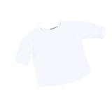 Plus Nao(プラスナオ) 長袖カットソー Tシャツ ロンT トップス 子供服 キッズ KIDS ベビー服 ベビーウェア シンプル 無地 定番 ベーシック ホワイト 80