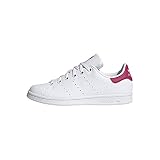 adidas Originals unisex adult Stan Smith Sneaker, White/White/Bold Pink, 6.5 Big Kid US