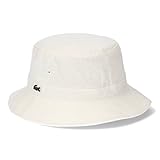 [ラコステ] ワンポイント ロゴ バケットハット ロゴ 帽子 ハット logo bucket hat (001 ホワイト)