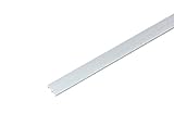 光モール ホワイトガラス戸レール3下 134 1000mm