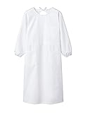 予防衣(レディス・長袖) 54-001 白 サイズ:S 住商モンブラン 医療従事者向け