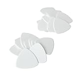 ギターピック トライアングル 0.96mm ホワイト 10枚セット 白無地 初心者 アコギ エレキギター セルロイド ウクレレ スマホ修理 パソコン分解 (0.96mm)