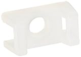 Saddle Mount for Cable Tie 0.16 Slot Width 0.13 Screw Size 0.28 Width 0.23 Height 0.5 Length Natural