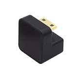 NFHK 360度下向き反対U字型バックアングルミニHDMI 1.4オス-HDMIメス延長アダプターコンバーター