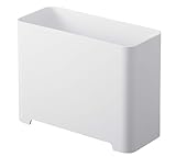 山崎実業(Yamazaki) マグネット バスルーム ゴミ箱 ホワイト 約W20×D8.7×H15㎝ タワー マグネット付き 排水穴あり ダストボックス 5540