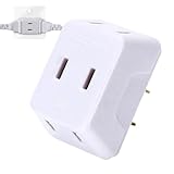 Saausageli プラグ延長コンセント,小型マルチプラグ拡張アダプター | 旅行 家庭 オフィス 寮用の携帯電源ソケット