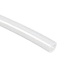 uxcell シリコンチューブ 半透明 シリコーンパイプ エアポンプホース ベージュ 1個入り