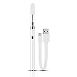 HECCO CBD 電子たばこ本体 510CBDリキッド ヴェポライザーベイプペン型 ペンタイプ VAPEベイプ スターターキット 510規格 自動吸引 大容量 type-c (ホワイト)