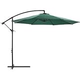 ハンギングパラソル スチール GR グリーン（緑） (屋外/アウトドア/ガーデニング)【組立品】 ds-792624