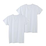 [グンゼ] インナーシャツ the STANDARD VネックTシャツ 2枚組 メンズ ホワイト_New 日本 LL (日本サイズ2L相当)