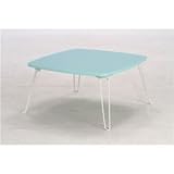 カラーテーブル/折りたたみテーブル 角60 正方形(幅60cm×奥行60cm) グリーン（緑）