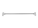 ドゥーブジャパン 欧州金物 タオル掛け Towel Bar L タオルバー ブラック TB130BK 1個