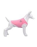 PetGround 犬 服 夏 タンクトップ ひんやり 冷感 UVカット メッシュ タンクトップ クール 虫除け 涼しい 氷 犬服夏用 小型犬 中型犬 男の子 女の子 (ピンク, XL)